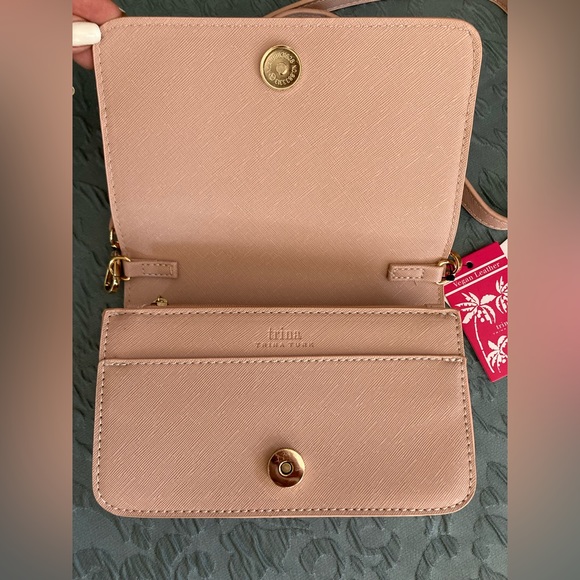 TRINA TURK | NWT Color Block Blush/Tan Crossbody Bag - Picture 3 of 7